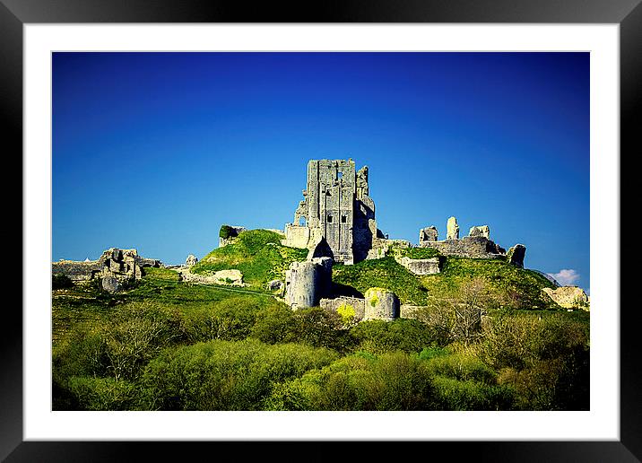 Corfe Castle Framed Mounted Print by Dean Messenger