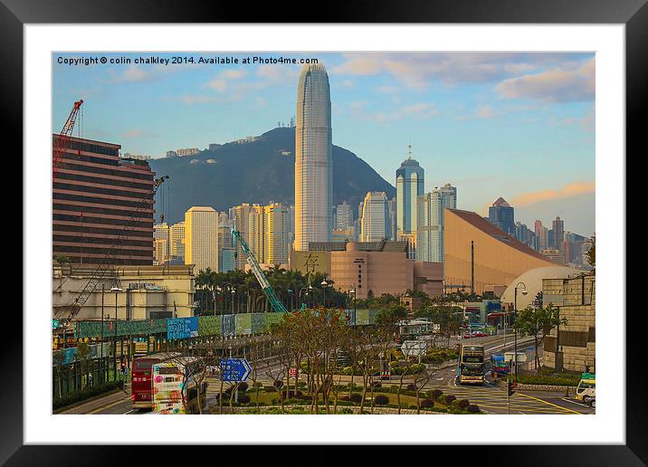 Kowloon Street early morning Framed Mounted Print by colin chalkley