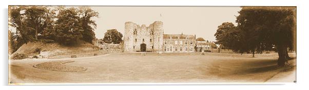 Tonbridge Castle Acrylic by Paul Austen