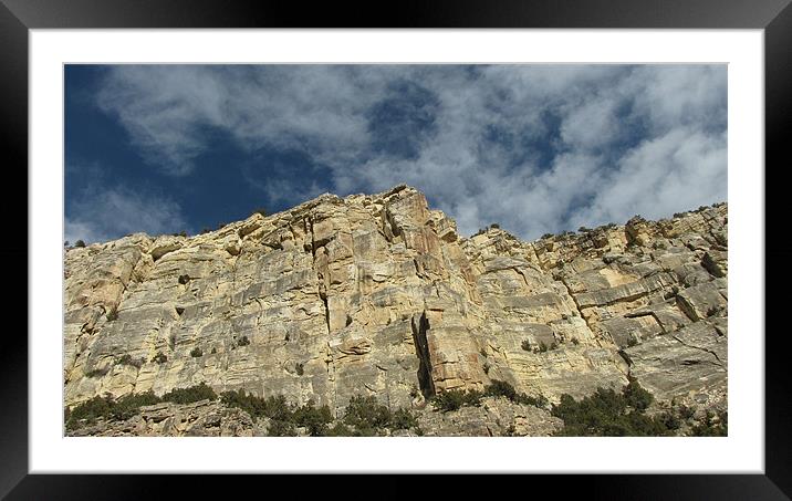 Cliff 1118 Framed Mounted Print by Don Brady