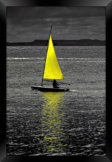 Lone sail Framed Print by Thanet Photos