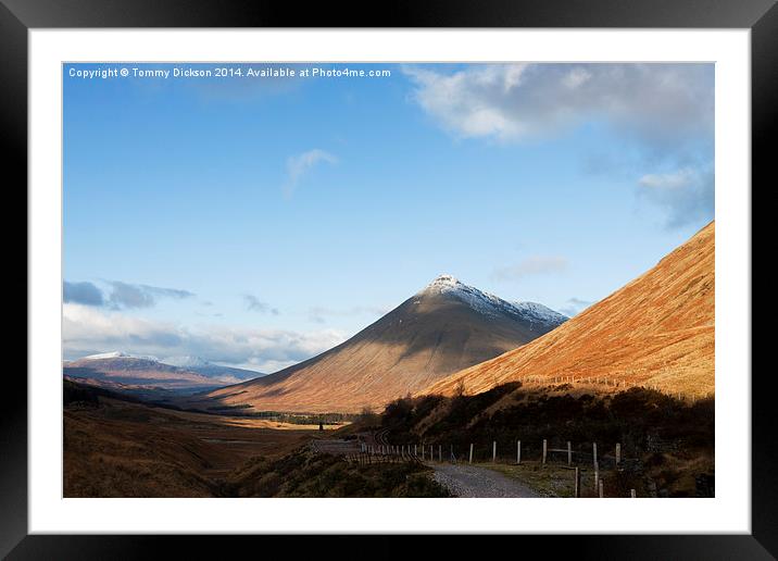 Majestic Beinn Dorain Framed Mounted Print by Tommy Dickson