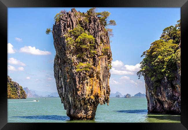 Phang Nga Bay Thailand Framed Print by colin chalkley