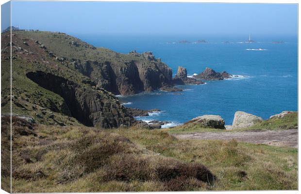 Lands End View Canvas Print by Diane Griffiths
