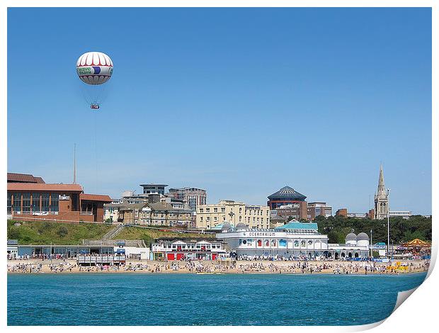 Bournemouth Seafront Print by Diane Griffiths