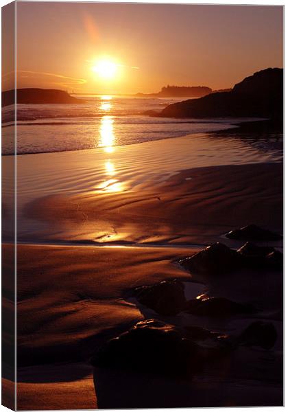 Cox Bay Sunset Canvas Print by Carolyn Eaton
