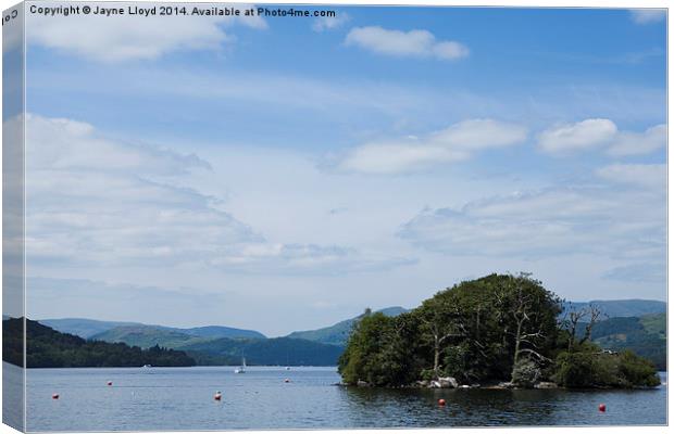 View from the Windermere Cruise. Canvas Print by J Lloyd