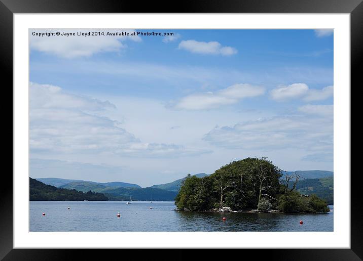 View from the Windermere Cruise. Framed Mounted Print by J Lloyd