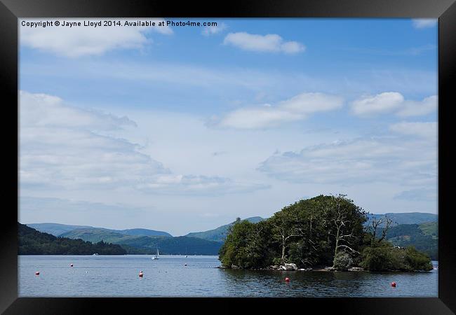View from the Windermere Cruise. Framed Print by J Lloyd