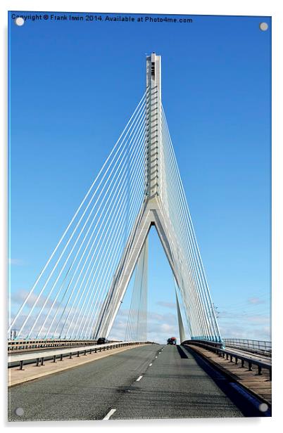 The Flintshire Bridge, Flint, looking east Acrylic by Frank Irwin