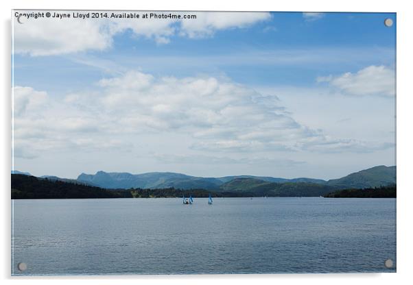 Lake Windermere in summer Acrylic by J Lloyd