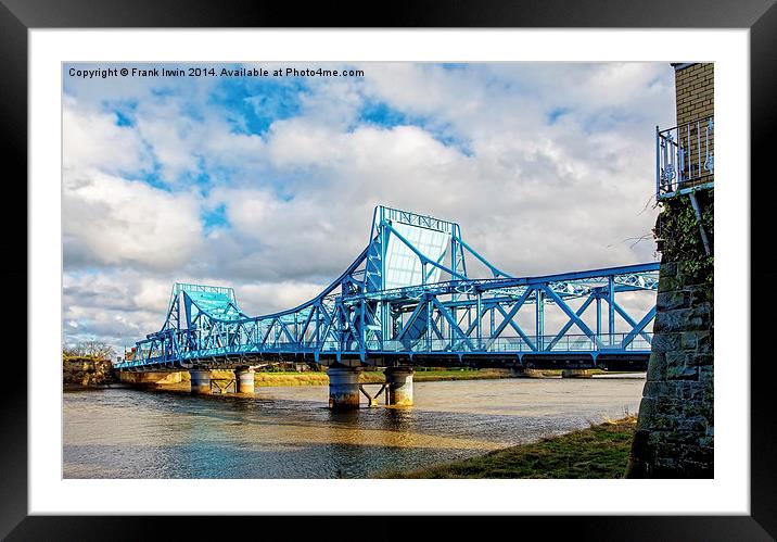 The Dee Crossing at Queensferry, Cheshire, UK Framed Mounted Print by Frank Irwin