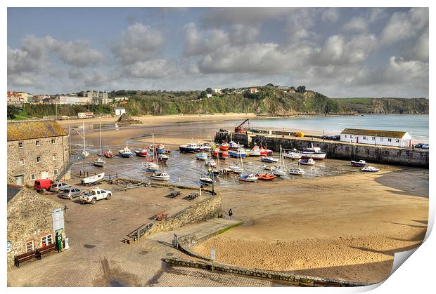 The harbour at Tenby Print by Rob Hawkins
