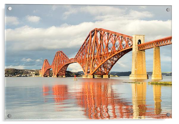 Forth Bridge ! Acrylic by Peter Mclardy