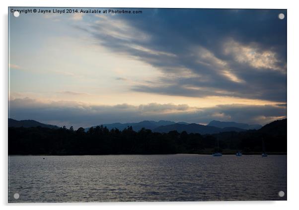 Lake District clouds at dusk Acrylic by J Lloyd