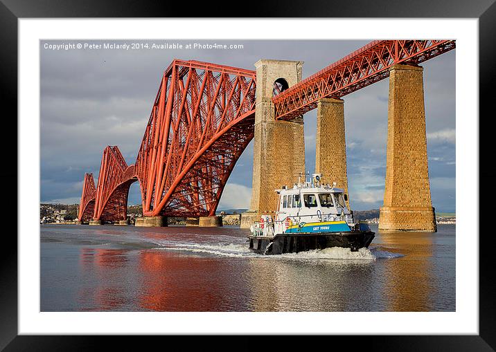 Forth Bridge 2 Framed Mounted Print by Peter Mclardy