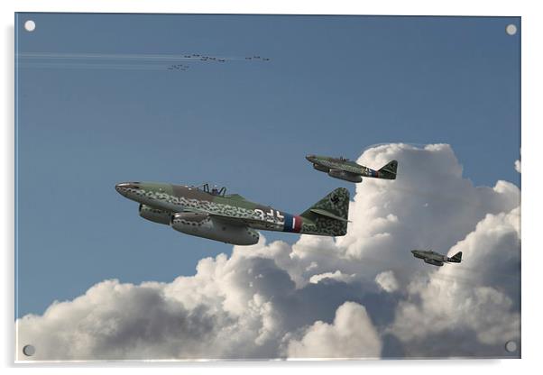 Me262 - Eagles Rising Acrylic by Pat Speirs