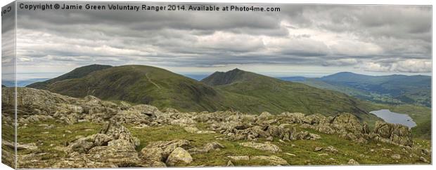 The Coniston Fells Canvas Print by Jamie Green