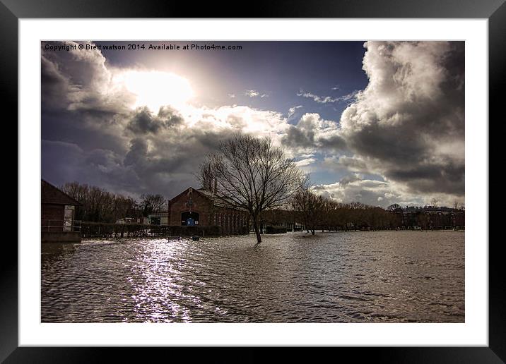 tonbridge sports ground Framed Mounted Print by Brett watson