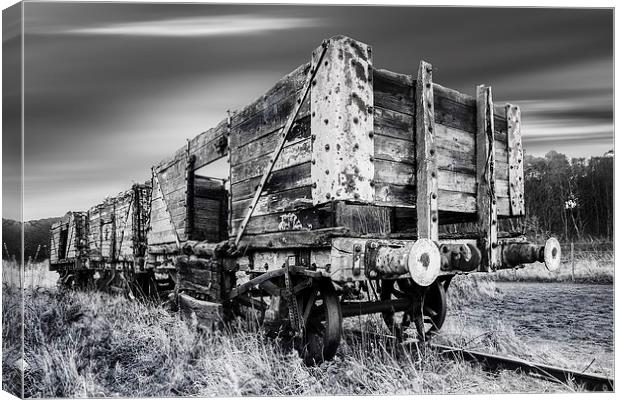 Old Miners Cargo trains. Canvas Print by Keith Thorburn EFIAP/b