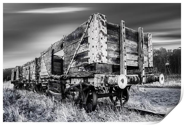 Old Miners Cargo trains. Print by Keith Thorburn EFIAP/b