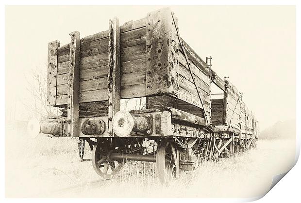 Old Train Carraige Print by Keith Thorburn EFIAP/b