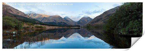Lochan Urr Panorama. Print by Tommy Dickson