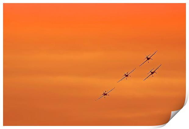 Into The Sunset Print by Ian Eve