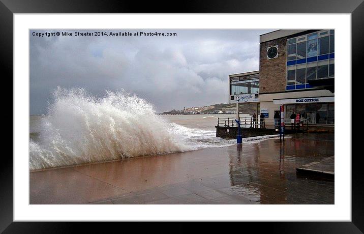 Stormy Swanage Framed Mounted Print by Mike Streeter