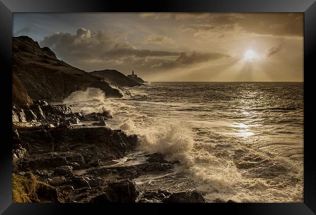 Mumbles Lighthouse Framed Print by Creative Photography Wales