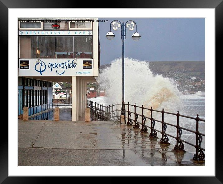 Stormy Swanage 2 Framed Mounted Print by Mike Streeter