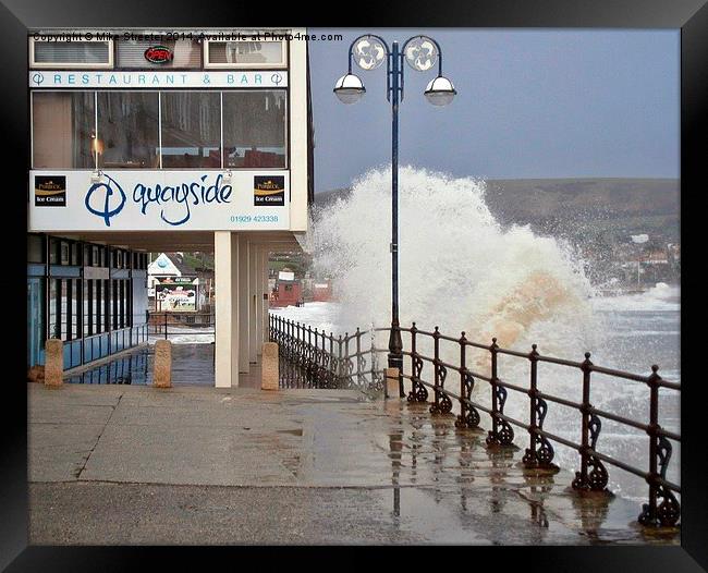 Stormy Swanage 2 Framed Print by Mike Streeter
