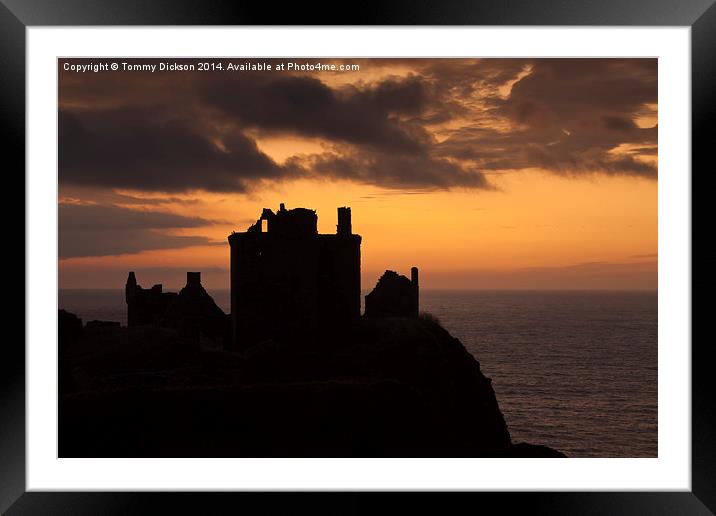 Sunrise at Dunnottar Castle Framed Mounted Print by Tommy Dickson