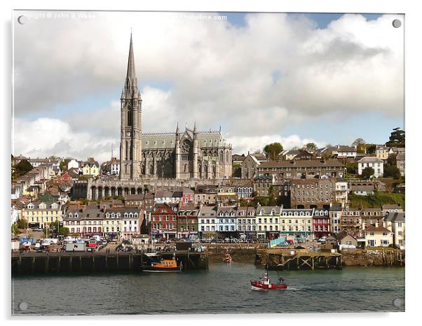 St Colmans Cathedral Cobh Acrylic by John B Walker LRPS