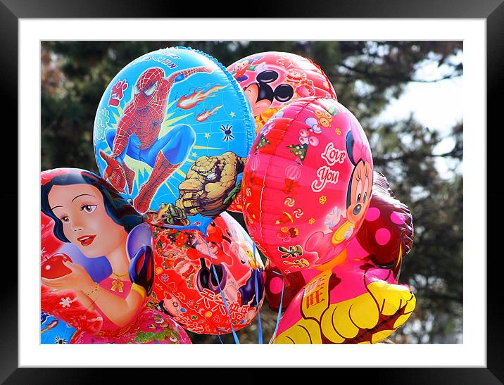 Baloons Framed Mounted Print by Dianana 