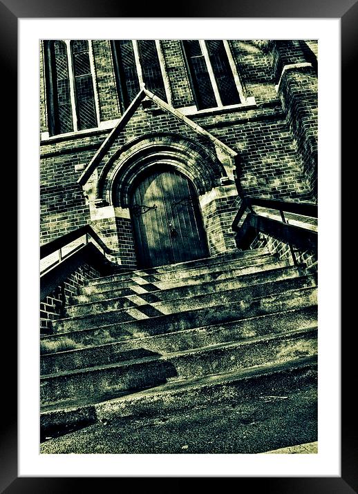 Church Steps Framed Mounted Print by Nigel Bangert
