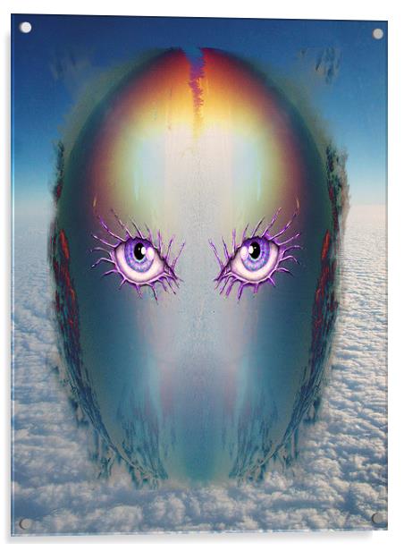 Purple Eye Acrylic by Darrin miller