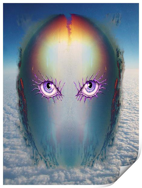 Purple Eye Print by Darrin miller