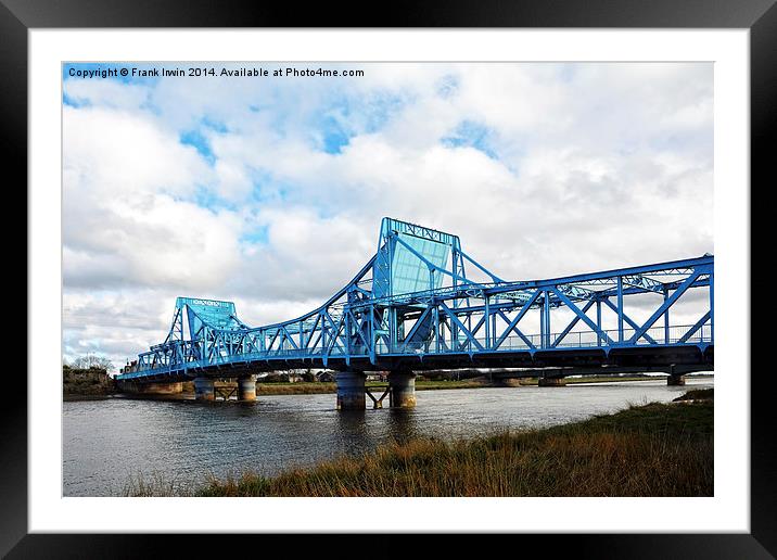 The Dee Crossing at Queensferry, Cheshire, UK Framed Mounted Print by Frank Irwin