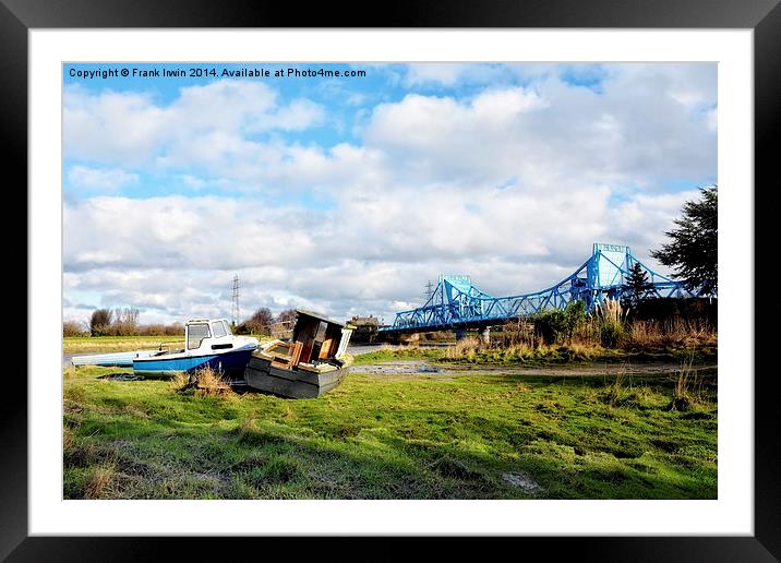 Alongside the River Dee at Connah’s Quay Framed Mounted Print by Frank Irwin