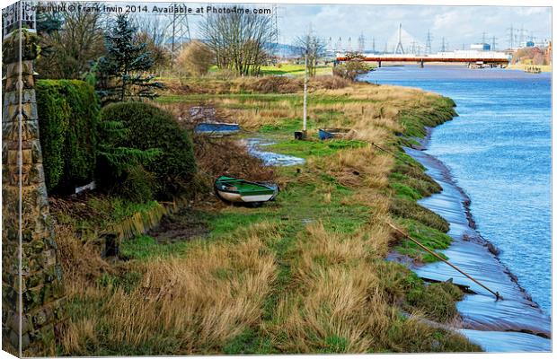 Dee riverside at Connah’s Quay Canvas Print by Frank Irwin