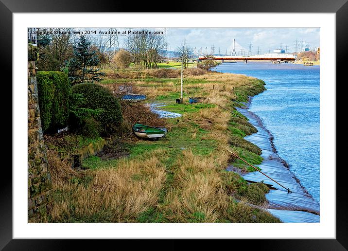 Dee riverside at Connah’s Quay Framed Mounted Print by Frank Irwin