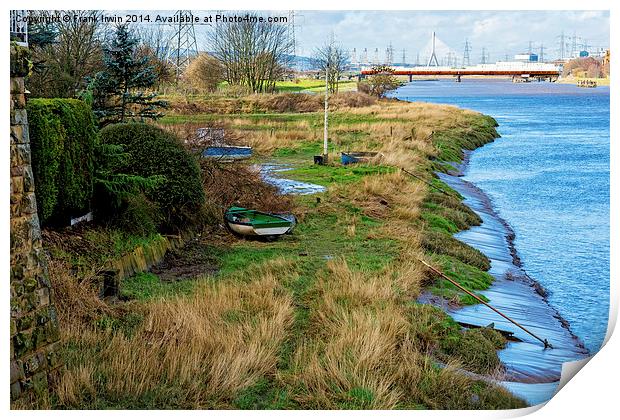 Dee riverside at Connah’s Quay Print by Frank Irwin
