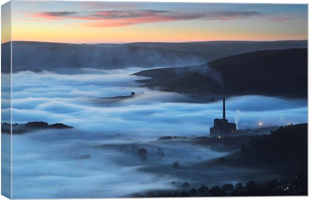 Dawn over Castleton Canvas Print by Robert Fielding