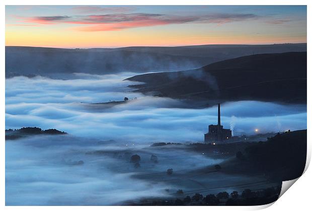 Dawn over Castleton Print by Robert Fielding