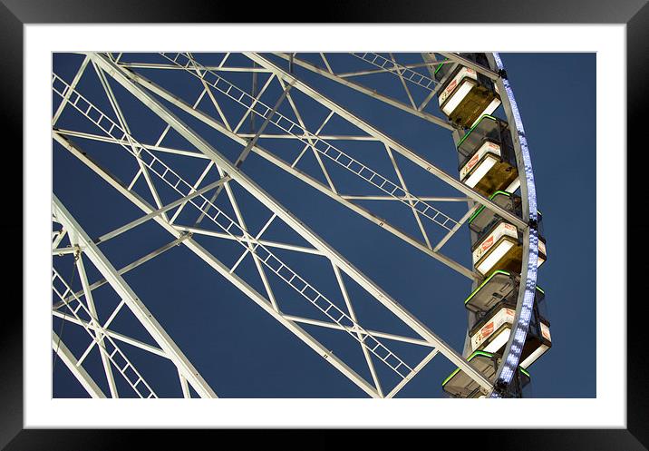 Funfair Ride Big Wheel Framed Mounted Print by Susan Sanger