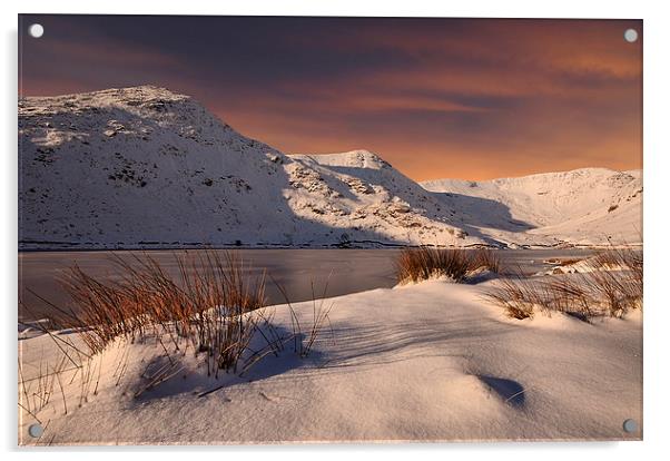 Winter in Kentmere Acrylic by Robert Fielding