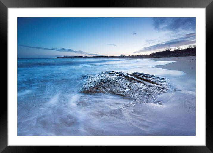 Gullane Bents Beach Rock Framed Mounted Print by Keith Thorburn EFIAP/b