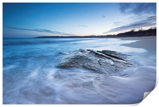 Gullane Bents Beach Rock Print by Keith Thorburn EFIAP/b