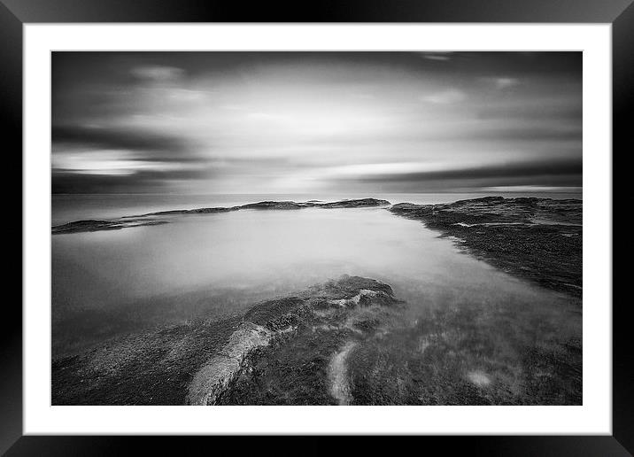 Gullane Coast Calm Framed Mounted Print by Keith Thorburn EFIAP/b
